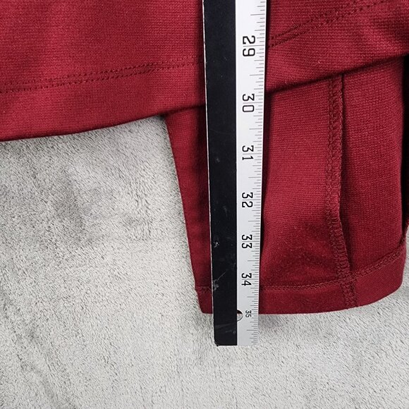 Womens Burgundy LuLaRoe Open Front Cardigan Blazer Long Sleeve Pockets Size M - Picture 7 of 9
